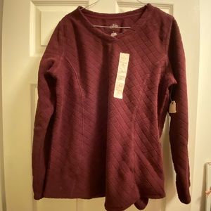 Quilted Pattern Pullover